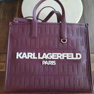 Karl Lagerfeld Mulled Wine Convertible Tote bag style LH1AZ4BL
